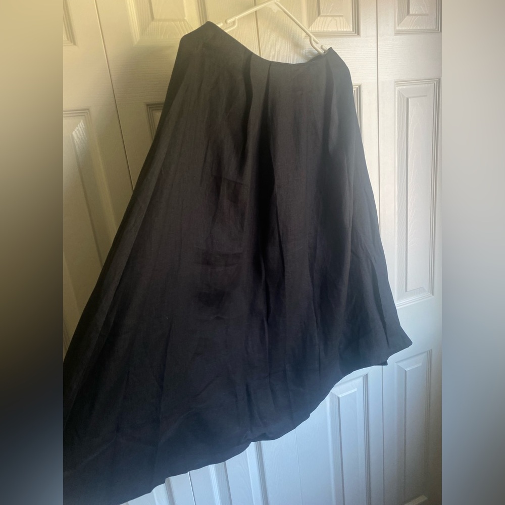 NEW Reformation Moya Linen Two pieces - Black Size 2 - Picture 11 of 15
